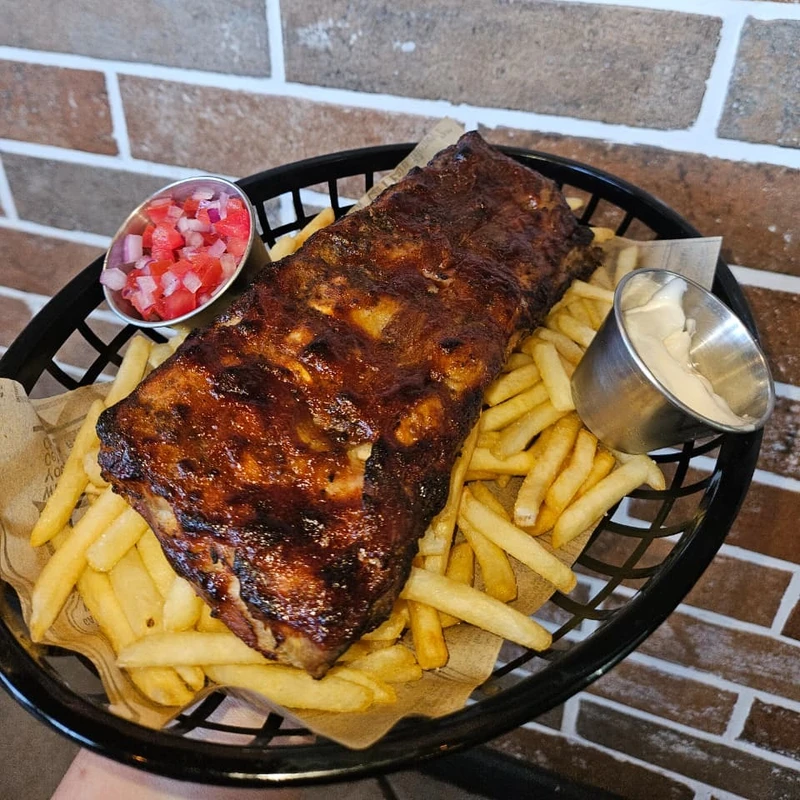 Ribs BBQ For One