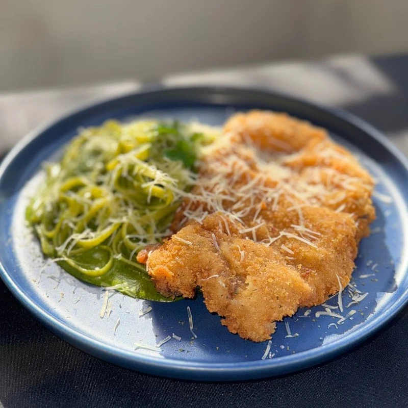 Spaghetti verde del chef